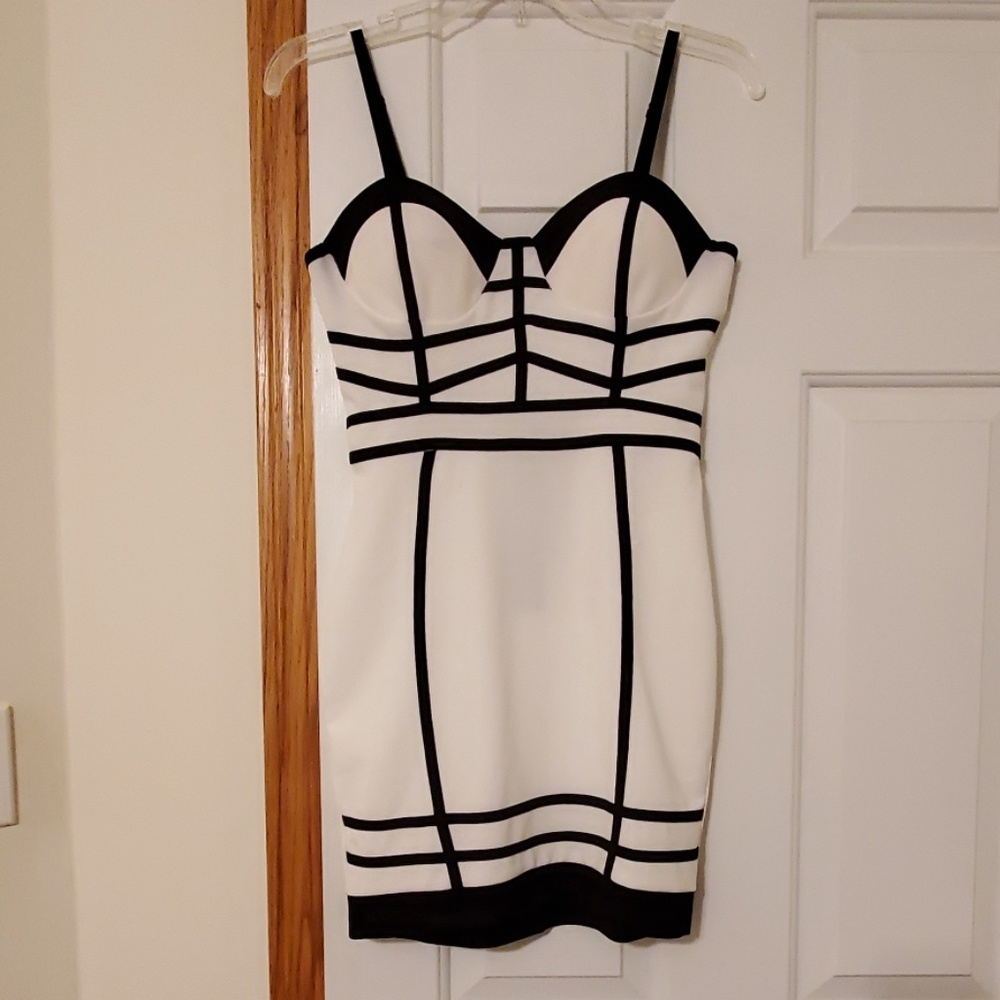 Black and white dress